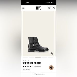 Frye Veronica Booties in Black Leather